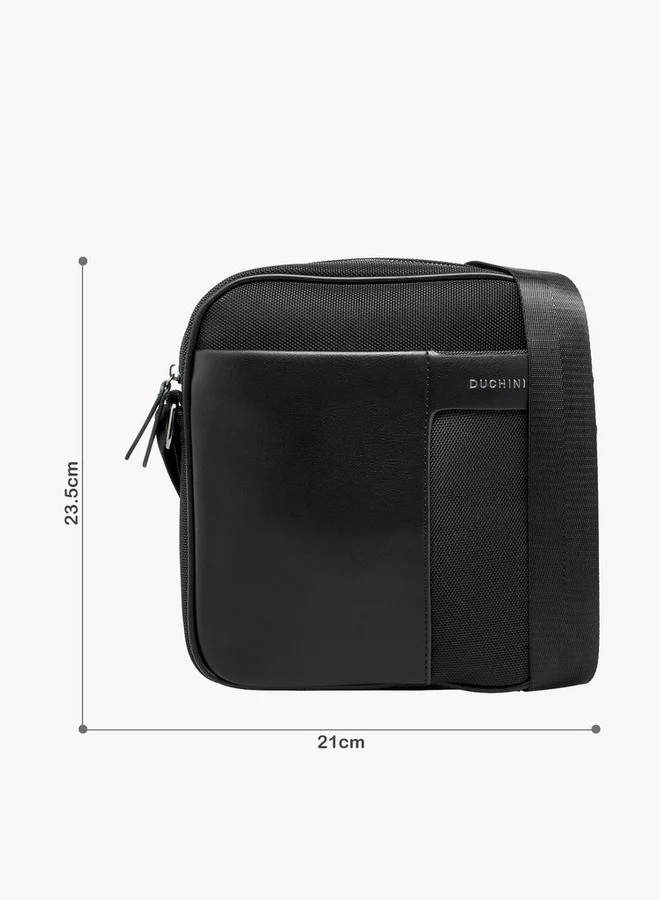 دوتشيني Men Textured Crossbody Bag